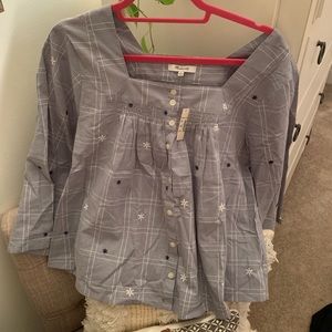 Madewell peasant top